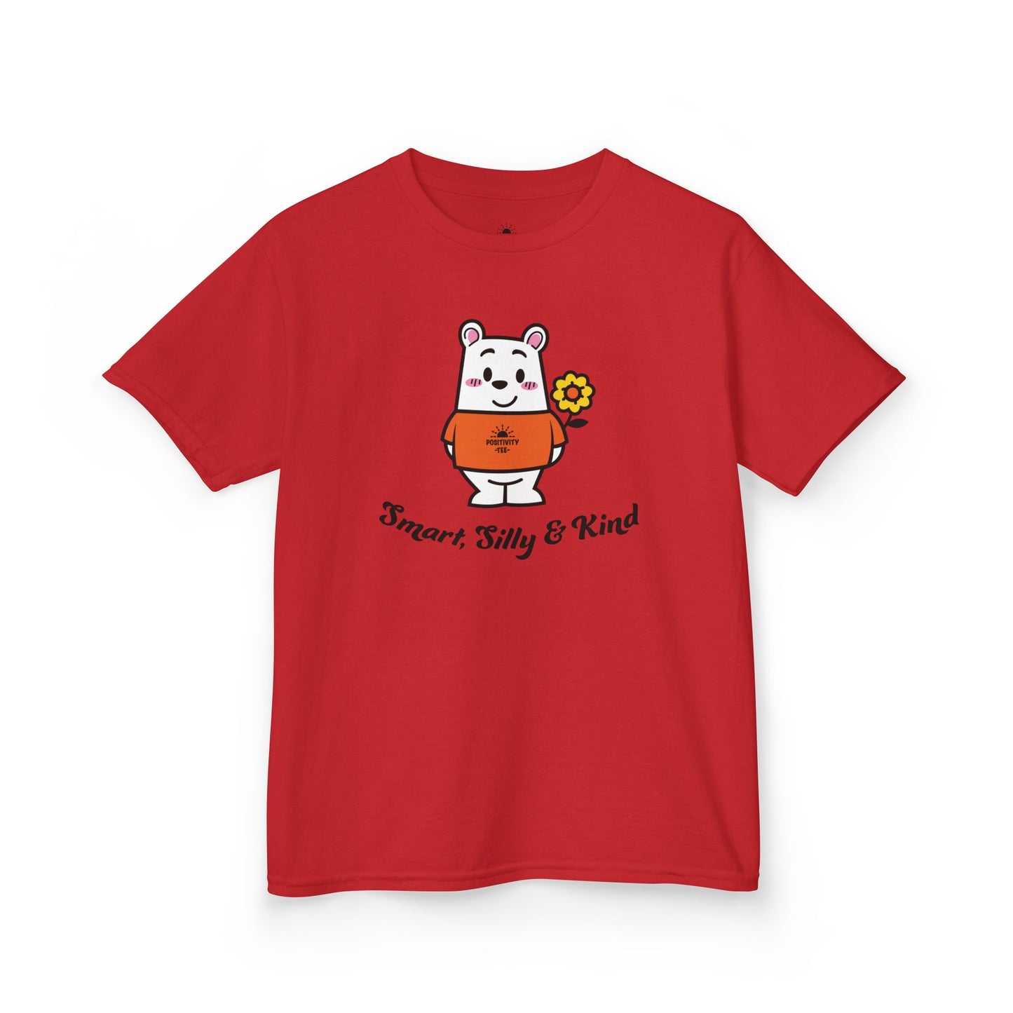 Kids Cartoon Character T-Shirt - "Smart, Silly & Kind" - Fun Wear for Playtime, Birthdays, Gifts, Everyday Adventure