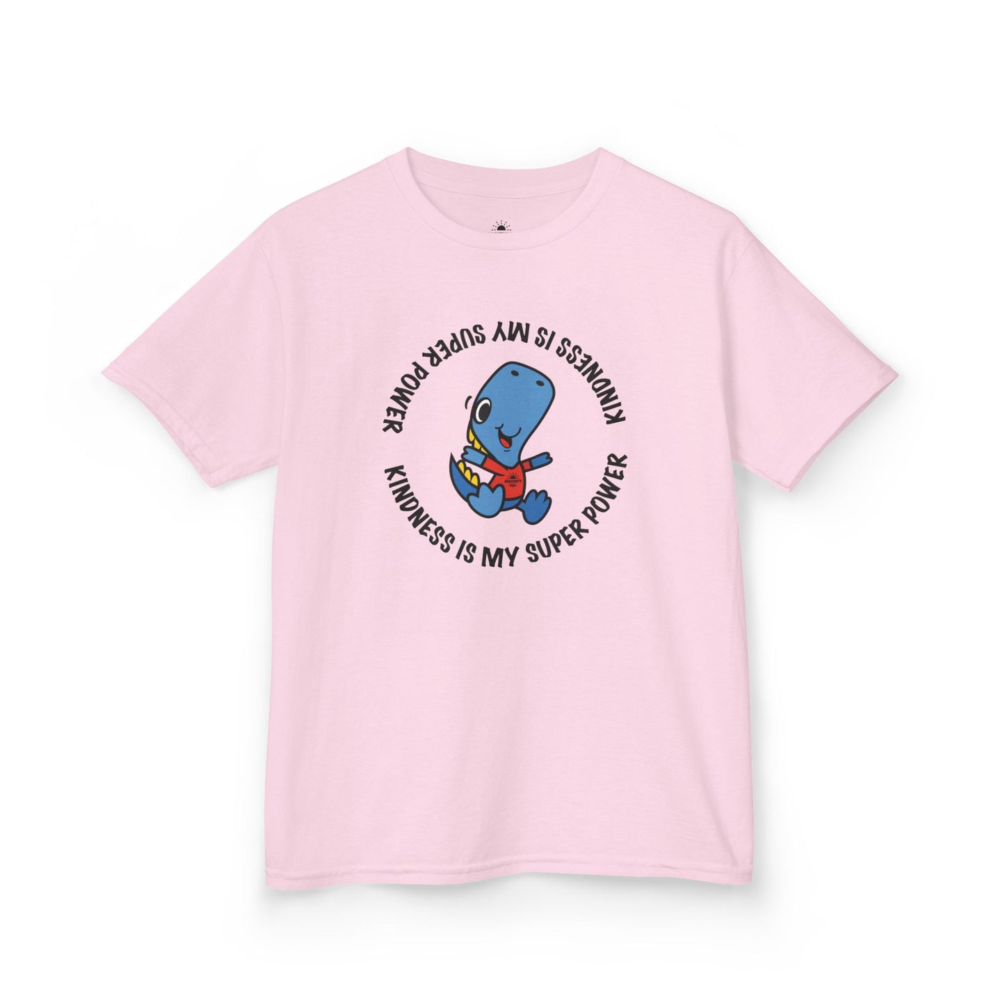 Superpower Dinosaur Kids Tee, Fun Kids T-Shirt, Gift for Boys/Girls, Cute Illustration Shirt, Birthday Party Apparel, Cartoon Graphic Tee
