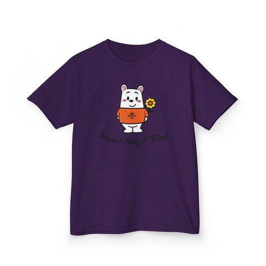 Kids Cartoon Character T-Shirt - "Smart, Silly & Kind" - Fun Wear for Playtime, Birthdays, Gifts, Everyday Adventure